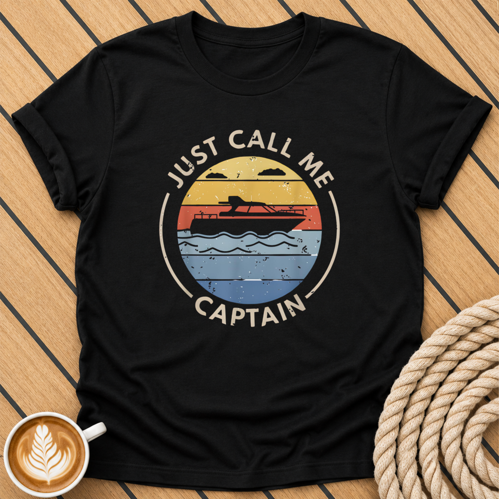 Just Call Me Captain Boat T-Shirt