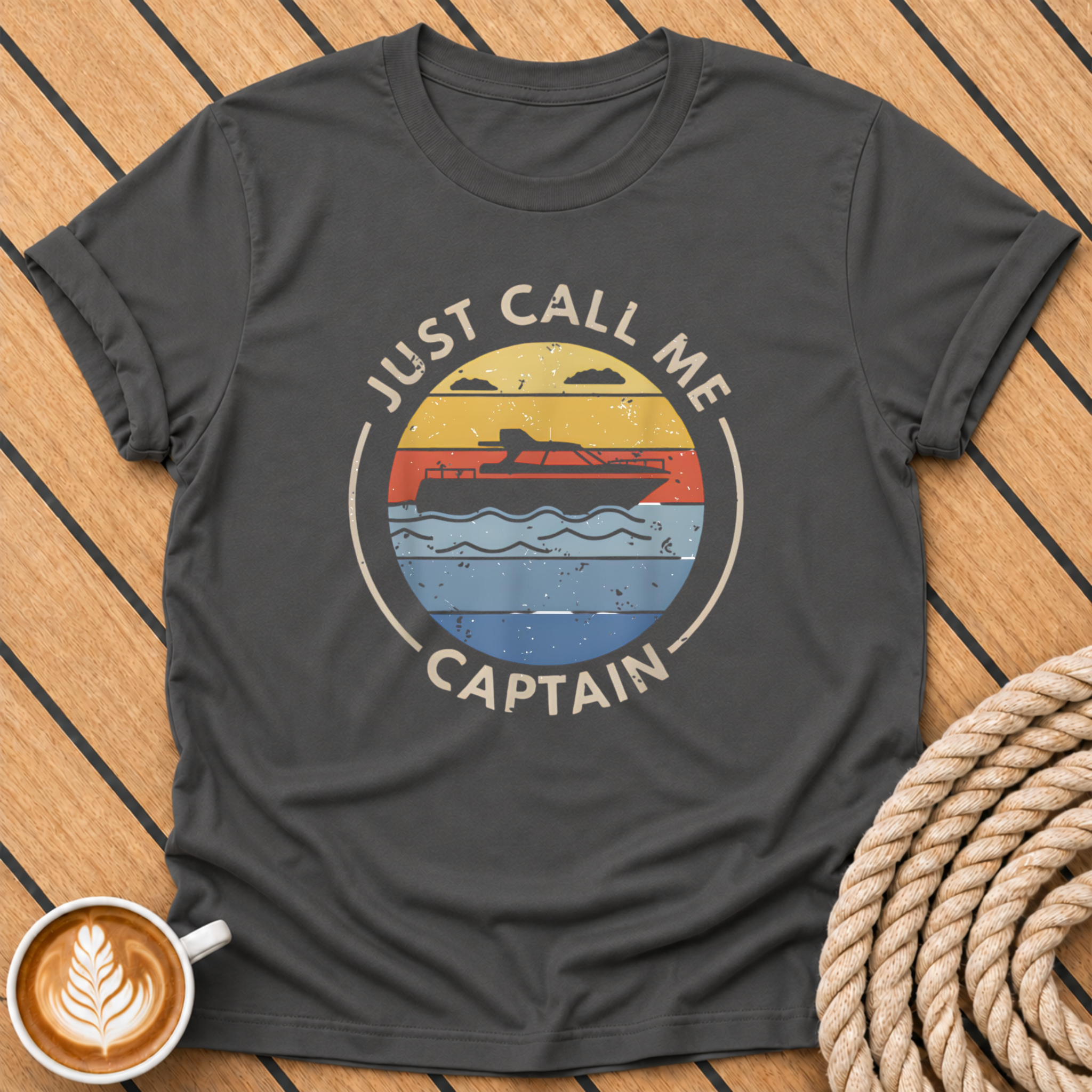 Just Call Me Captain Boat T-Shirt