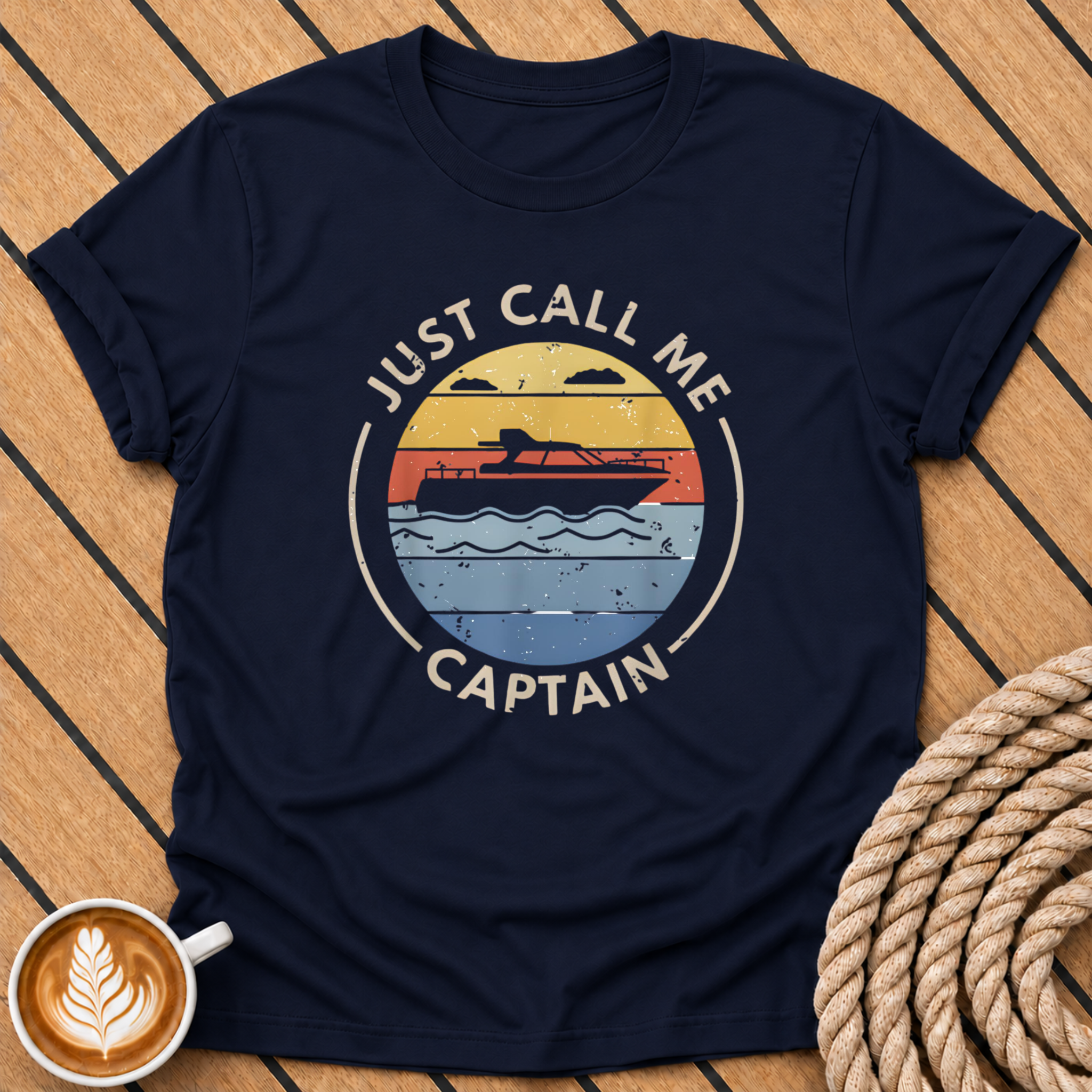 Just Call Me Captain Boat T-Shirt