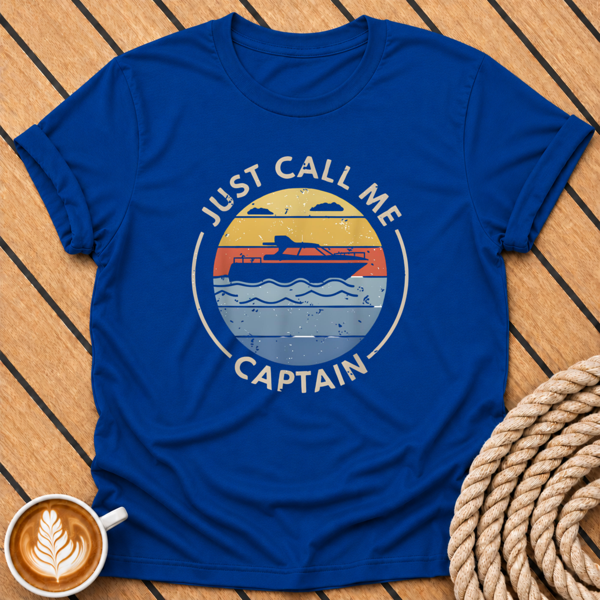 Just Call Me Captain Boat T-Shirt
