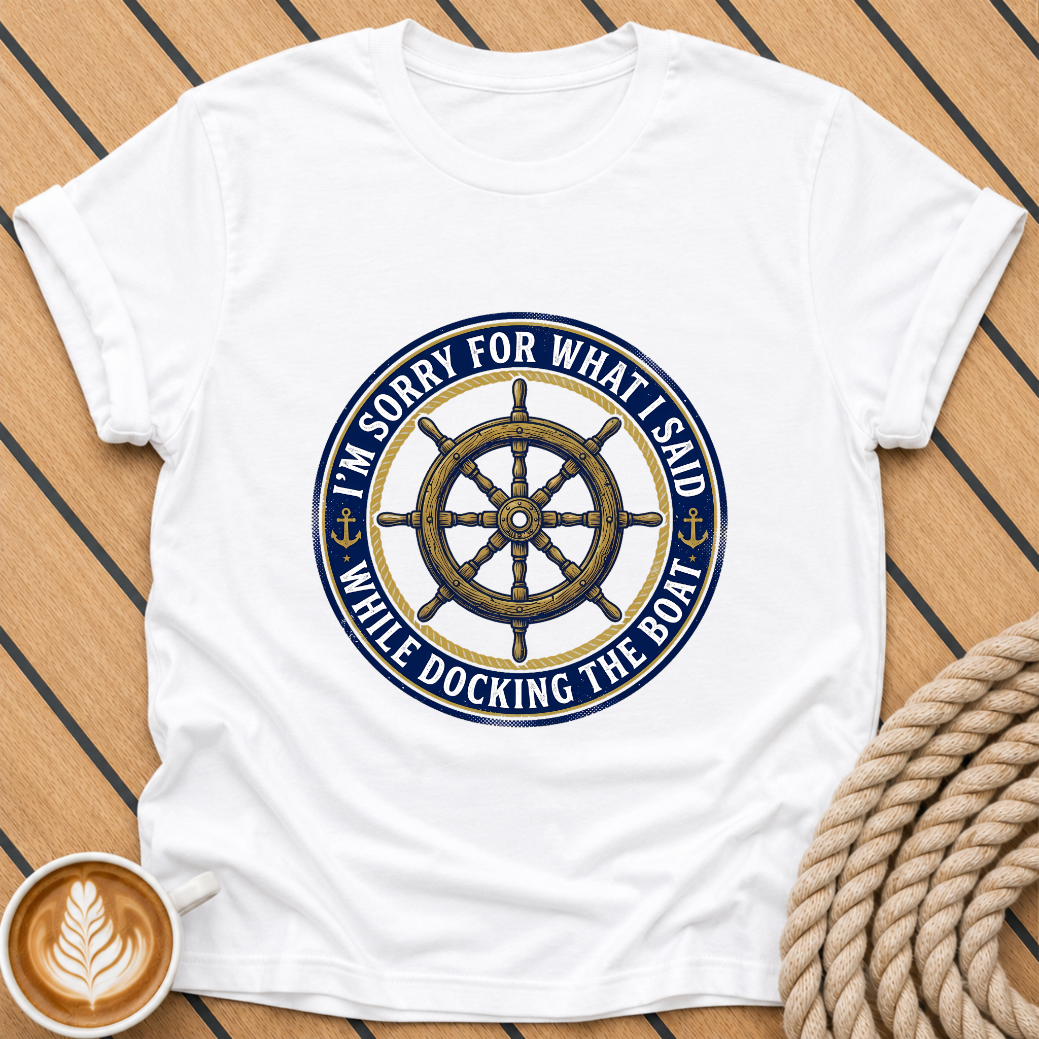 I’m Sorry For What I Said While Docking The Boat Nautical Humor T‑Shirt