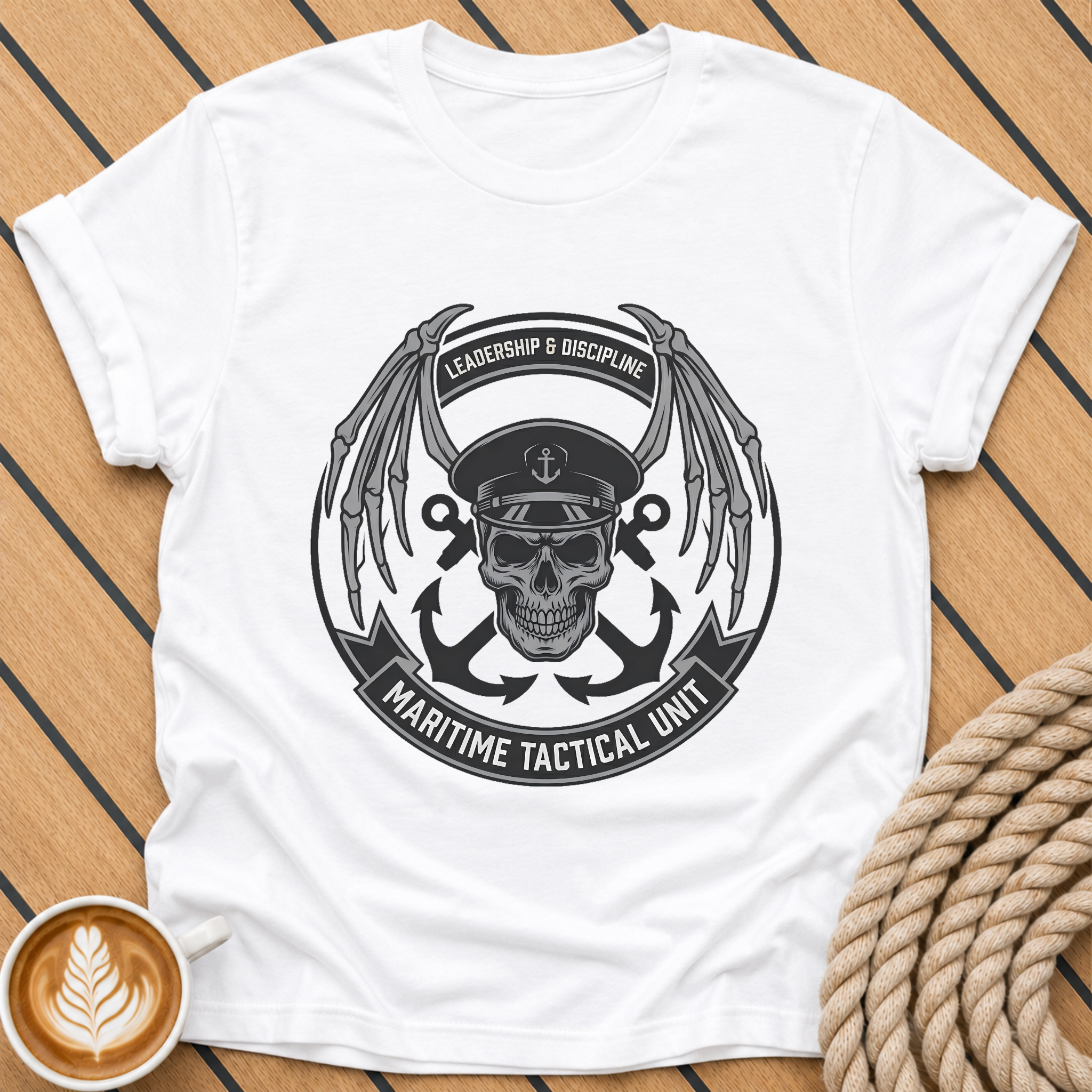 Maritime Tactical Skull T‑Shirt