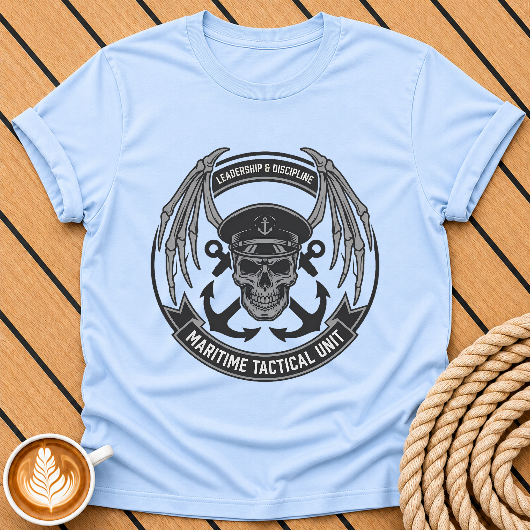 Maritime Tactical Skull T‑Shirt