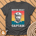 Motor Boat Captain — Retro Nautical Captain Graphic T-Shirt