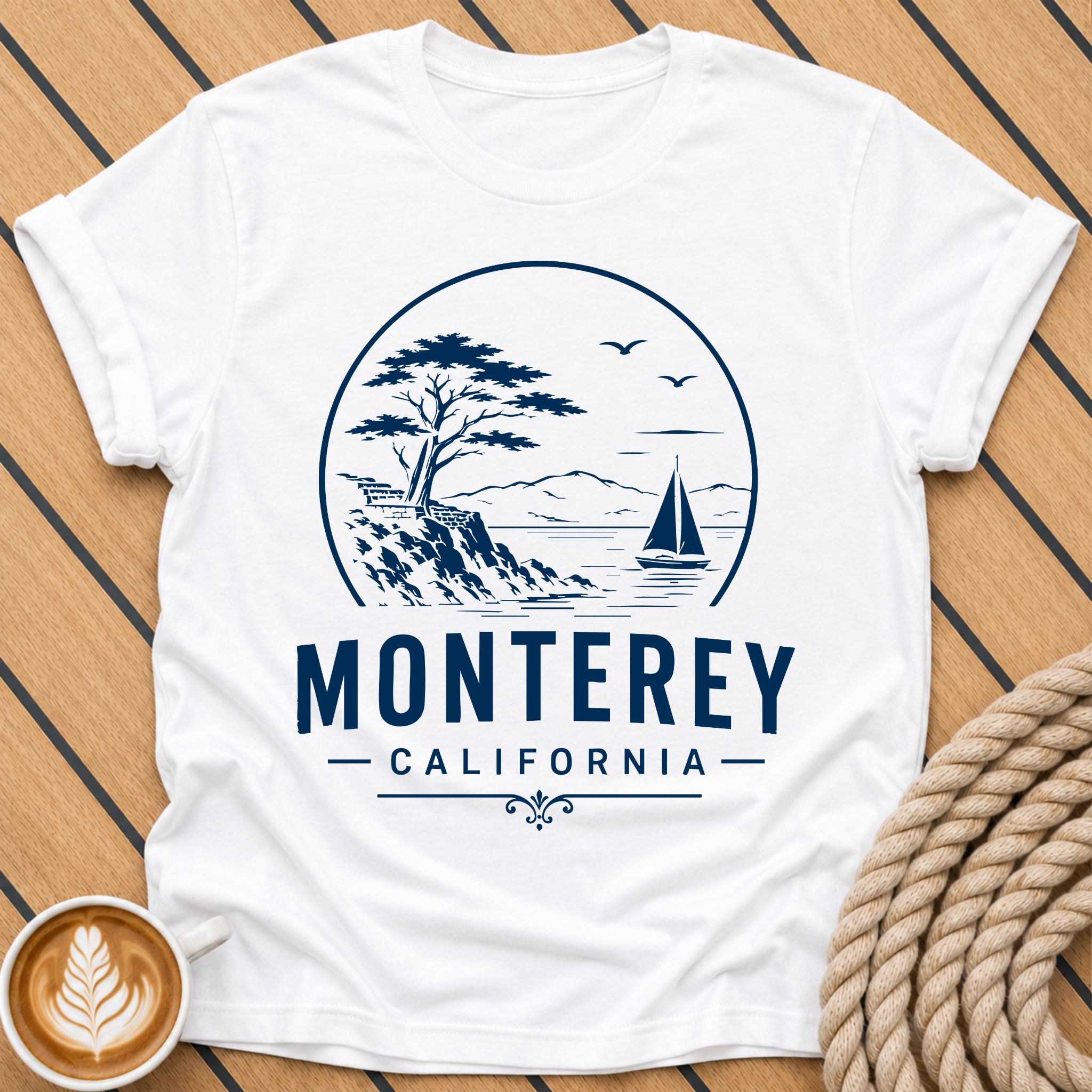 Monterey California Coastal T-Shirt